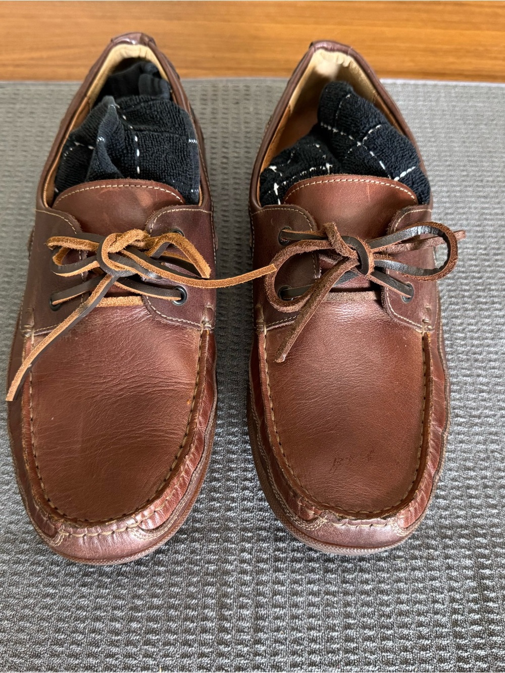 Mephisto Spinnaker Men’s Brown Leather Boat Shoes Size 11